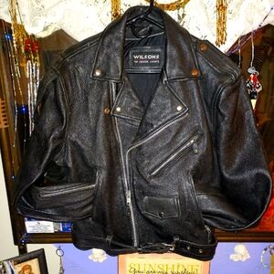 Wilson leather biker jacket